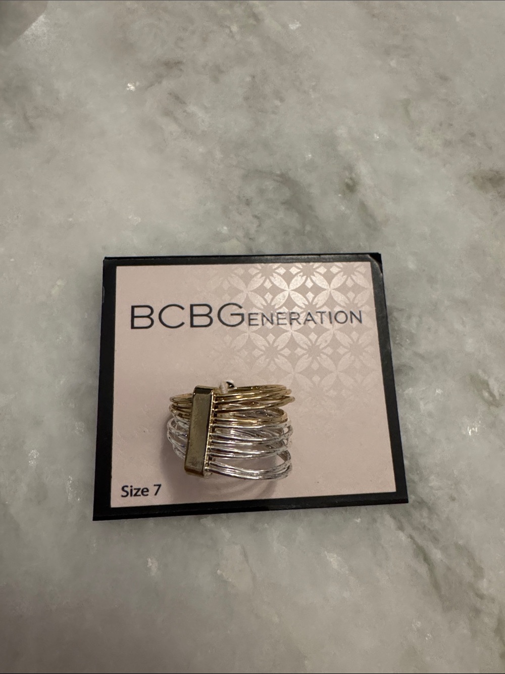 BCBGeneration Two-Tone Stack Ring - Gold & Silver